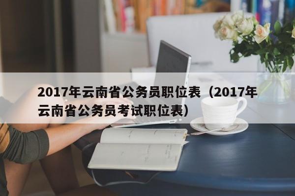 2017年云南省公务员职位表（2017年云南省公务员考试职位表）