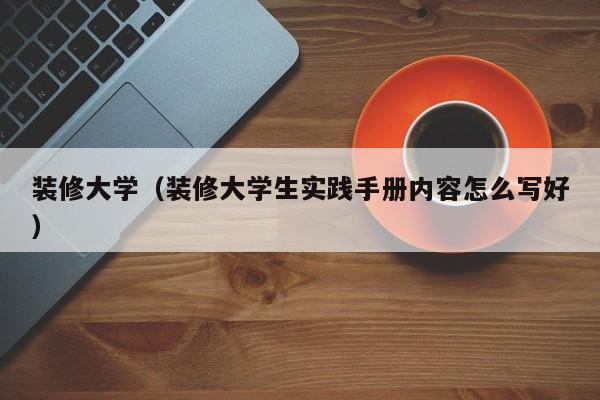 装修大学（装修大学生实践手册内容怎么写好）