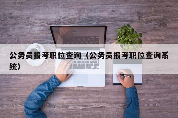 公务员报考职位查询（公务员报考职位查询系统）